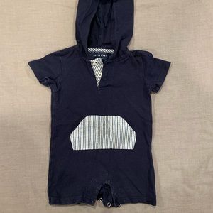 Andy & Evan Baby Boys Hooded Romper - 6-9 Months